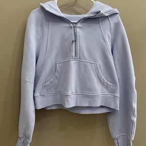 Pastel Blue Lululemon Scuba Half Zip